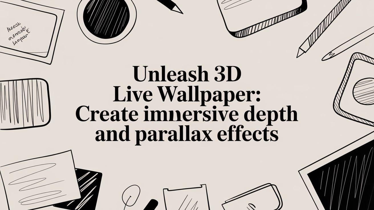 Unleash 3d live wallpaper: Create Immersive Depth and Parallax Effects