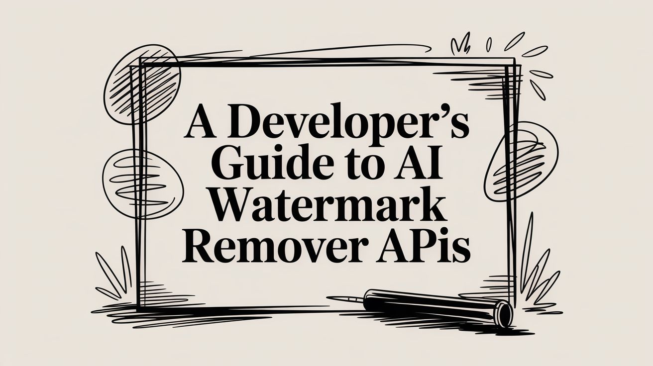 A Developer’s Guide to AI Watermark Remover APIs