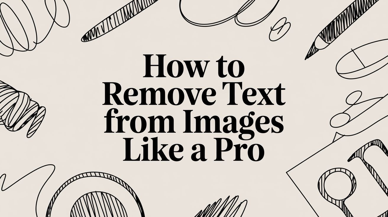 How to Remove Text from Images Like a Pro