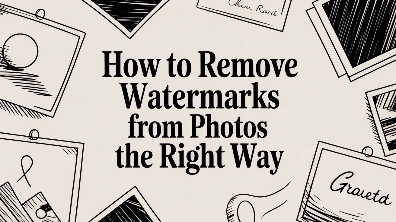 How to Remove Watermarks From Photos The Right Way