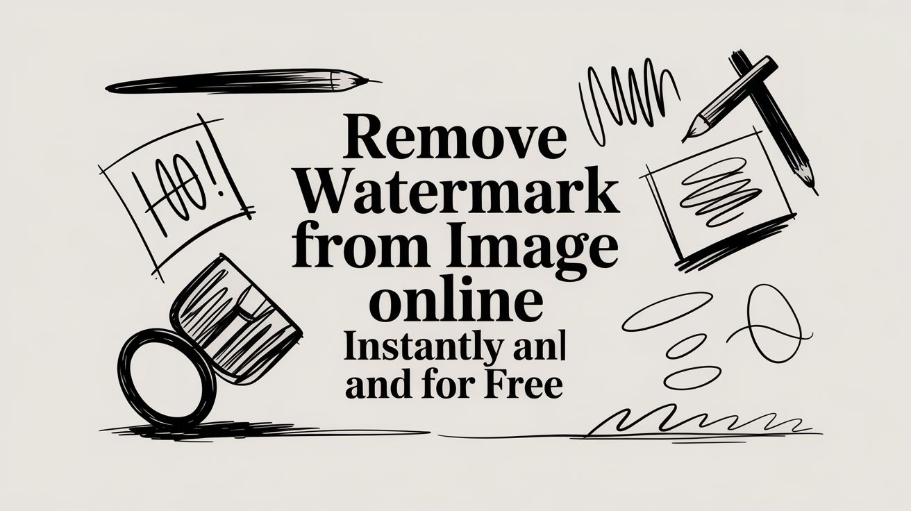 Remove Watermark From Image Online Instantly and for Free