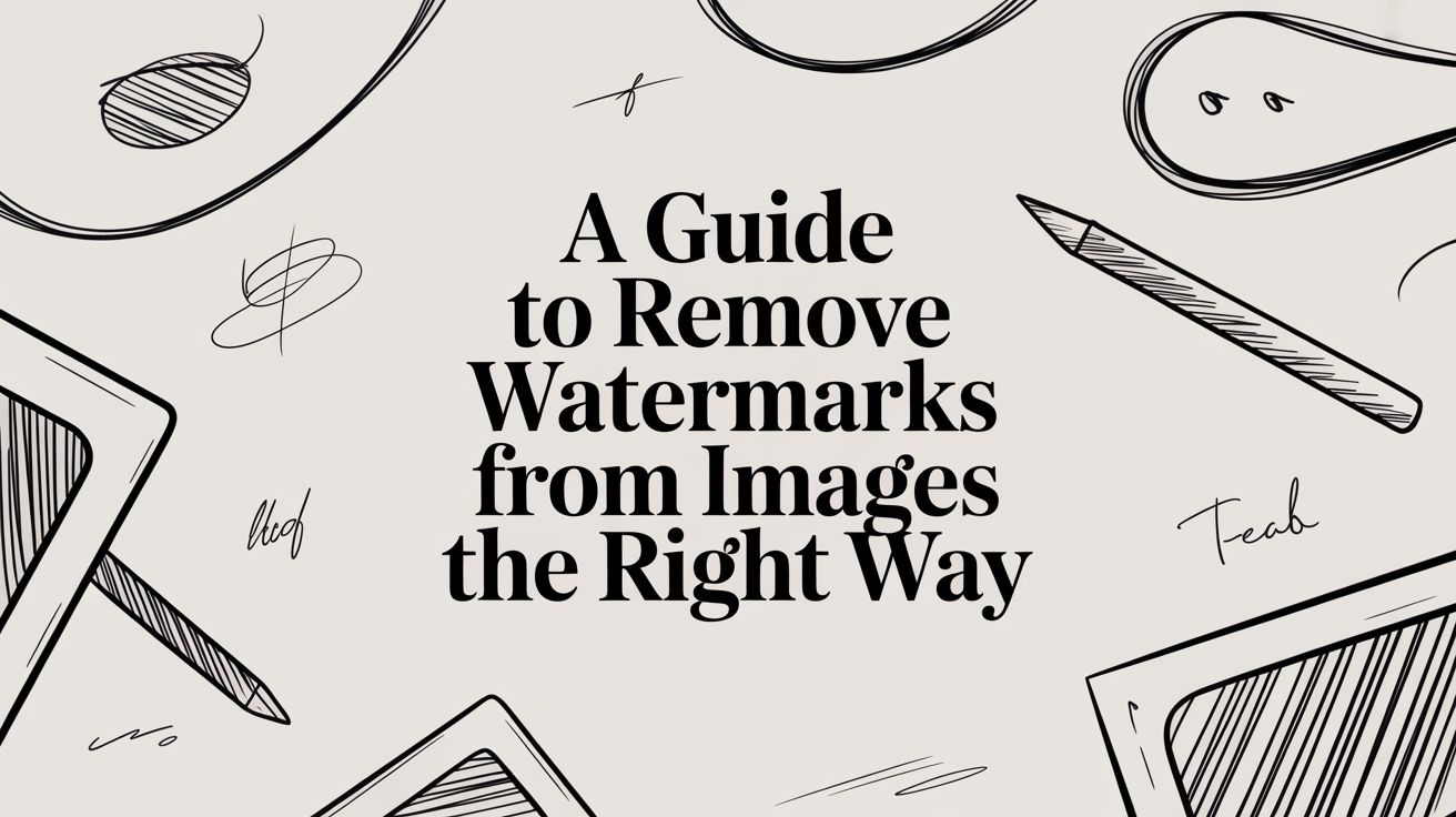A Guide to Remove Watermarks From Images The Right Way